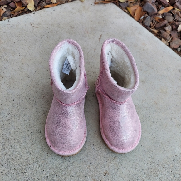 Old Navy Pink Sparkly Boots - Picture 2 of 7